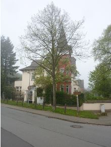 Haus am Eingang zum Aufstieg